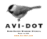 Logo - Avi-Dot Bird Saver Window Stencil