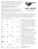 INstruction Sheet - Avi-Dot Bird Saver Window Stencil
